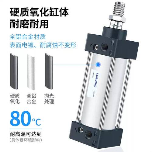 SC标准气缸SC80*25/50/75/100/125/150/175/200/250/300/350/400S