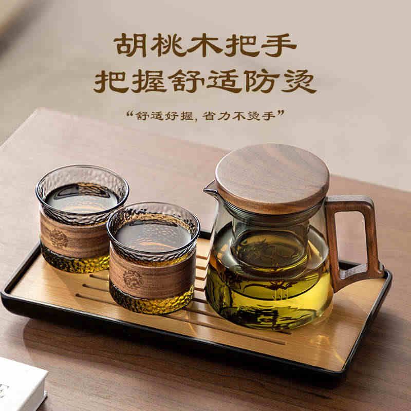 玻璃茶壶泡茶家用加厚耐高温泡茶壶小茶壶单壶办公室一人独饮茶具图片