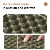 升级加厚蛋巢垫坐垫户外露营便携折叠防潮垫蛋槽垫铝膜野餐单人