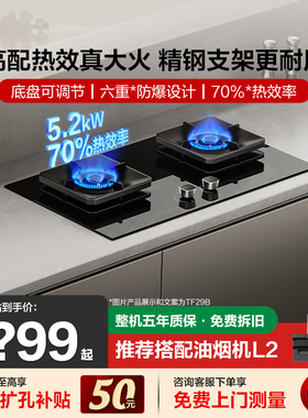 方太TF29B/02-TH29B液化气燃气灶天然气炉家用猛火灶台官方旗舰店