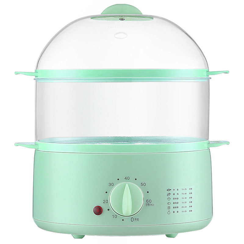 小型多功能家用定时电蒸锅迷你蒸汽锅定时多层双层三层插电