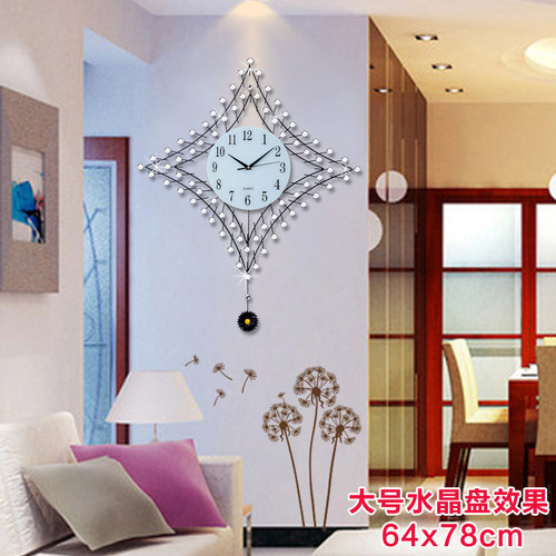 现代简约时尚个性艺术大挂表创意时钟卧室钟表挂钟客厅石英钟静音