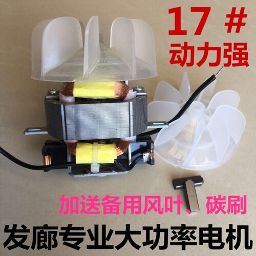 吹风机电机马达220V大功率电机配件纯铜静音发廊电吹风机17电机