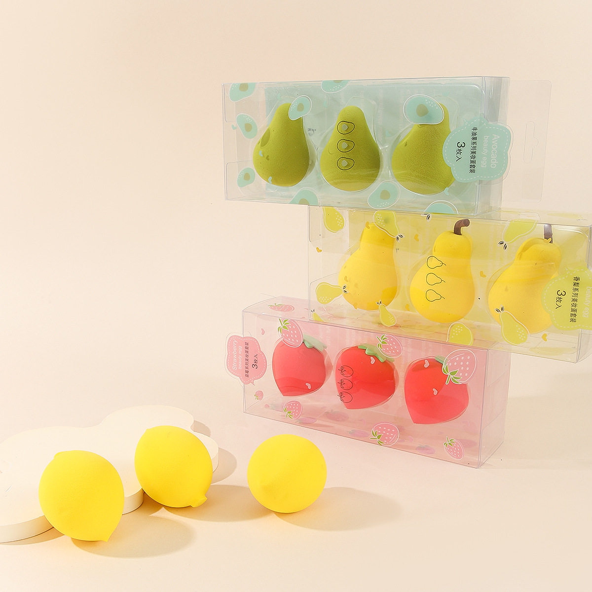 2025新款防水大变软美妆蛋草莓套盒护肤工具彩妆蛋泡水膨胀美妆蛋,彩妆/香水/美妆工具,美妆蛋/扑/海绵,淘宝优惠券,粉丝福利购,淘宝优惠卷
