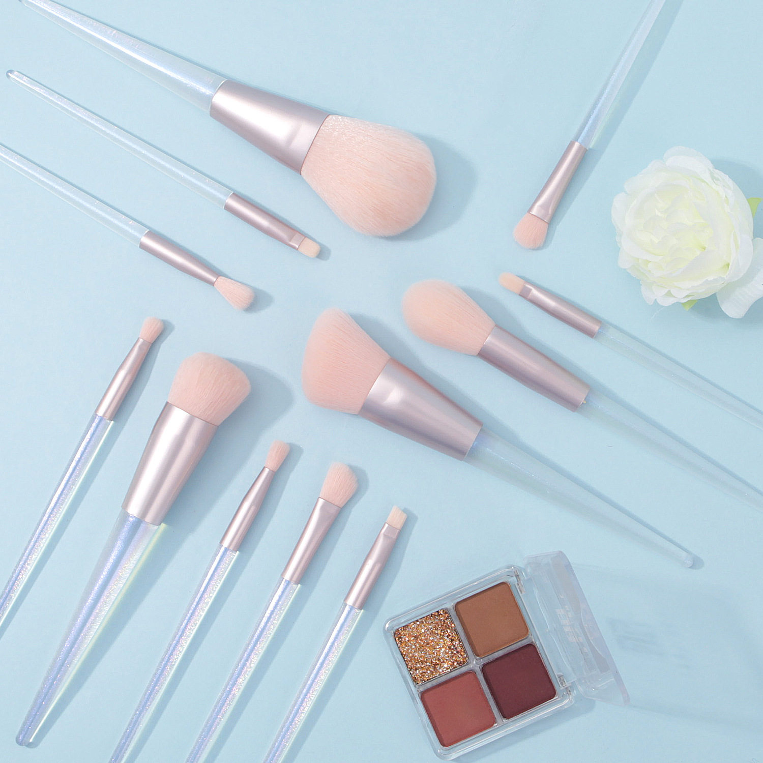 跨境极光2025新品专业美妆全套眼影刷腮红散粉软毛彩妆工具高颜值,彩妆/香水/美妆工具,化妆刷,淘宝优惠券,粉丝福利购,淘宝优惠卷