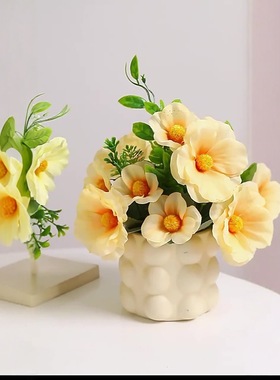 2025新款仿真洋牡丹艺术盆栽家居装饰客厅假花精致小巧绿植摆件