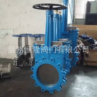 厂家直销 PZ73手动铸钢刀型闸阀DN200硬密封耐磨插板阀单向闸板阀