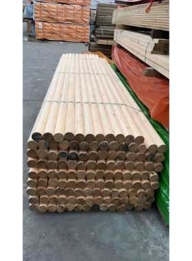 户外防腐木圆柱松木杉木实木圆木碳化柱子圆木棒屋顶木梁胶合柱