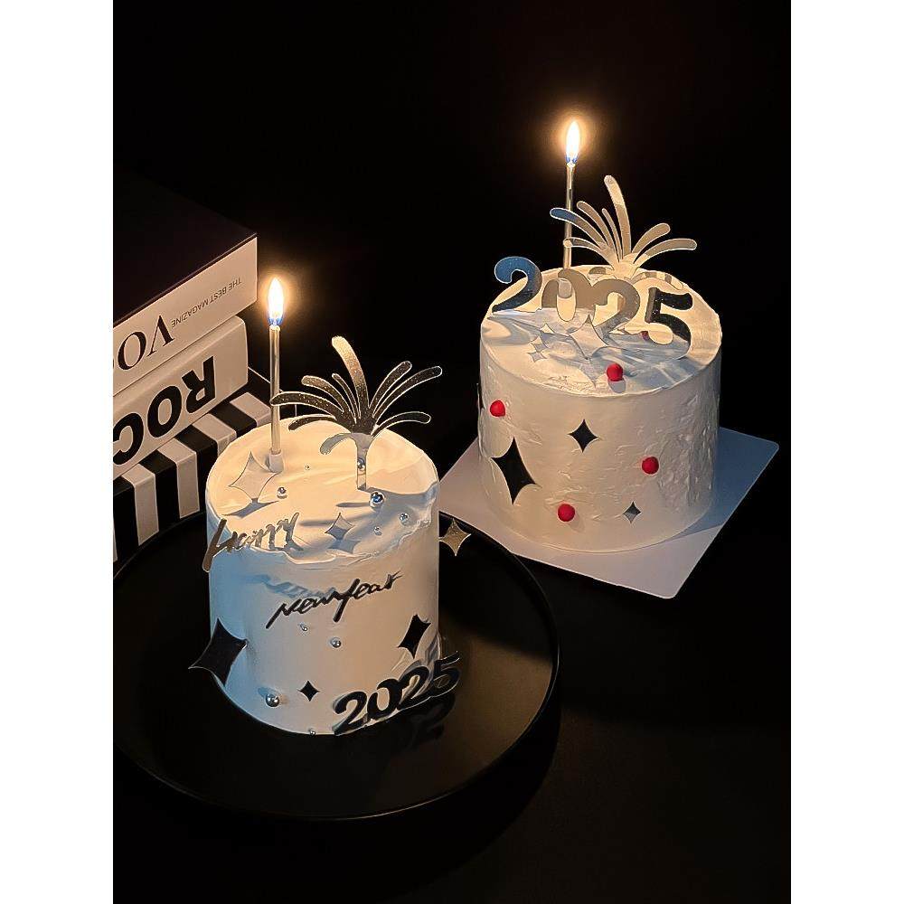 礼花火花亚克力蛋糕装饰2025新年快乐跨年元旦春节简约款烘焙插件,节庆用品/礼品,节日装扮用品,淘宝优惠券,粉丝福利购,淘宝优惠卷