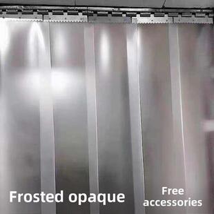 磨砂PVC小片门帘黑色不透明空调隔断帘冻库专用店铺超市防风塑料