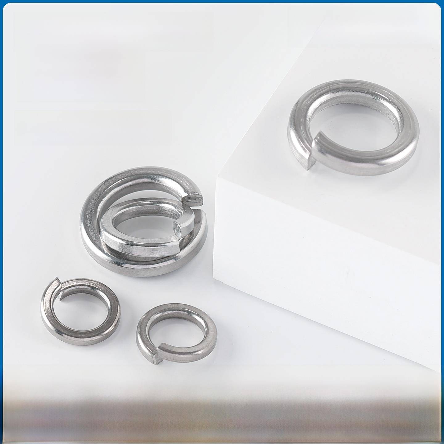 TONG东明304不锈钢弹垫316开口弹簧垫圈GB93标准型弹性垫片介子