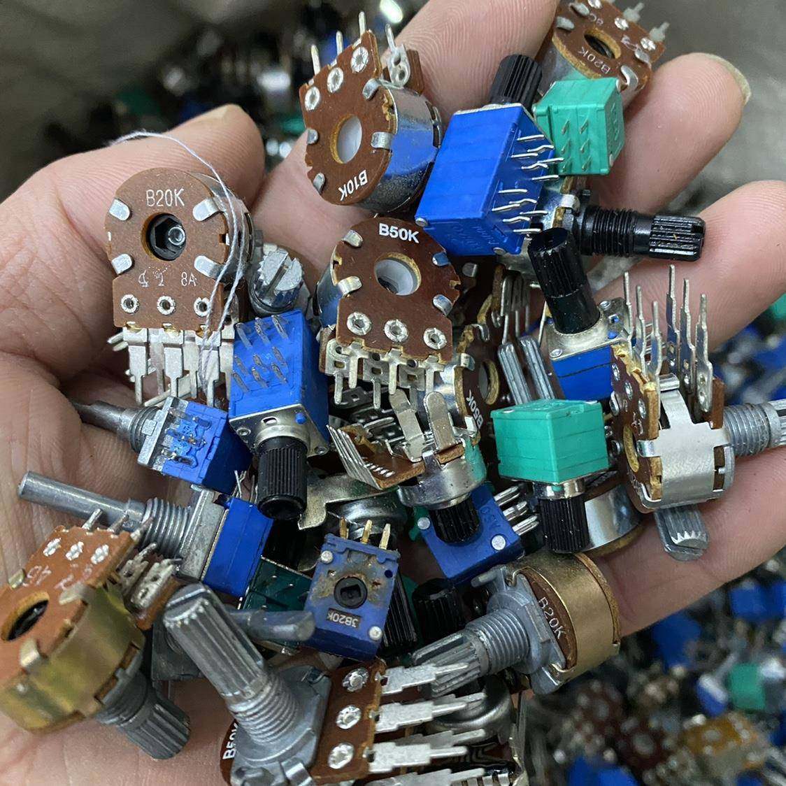 400克混装电位器混装档位开关D档圆档长短柄贴片带开关多档电位器