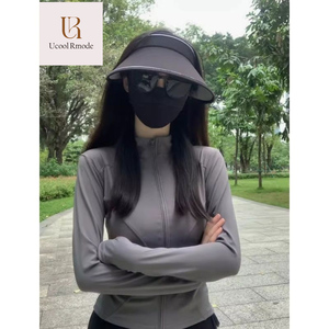 Ucool Rmode高级时尚立领瑜伽防晒衣冰丝显瘦紧身拉链开衫透气