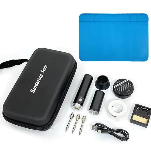 跨境新款USB便携式充电迷你电烙铁18650电池边充边用电洛铁套装