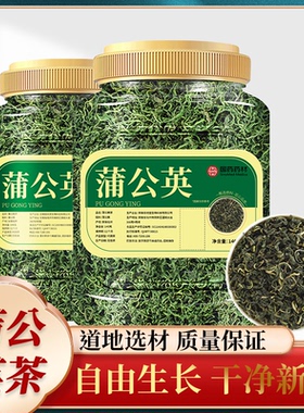 国药药材长白山蒲公英茶非野生婆婆丁罐装140克官方正品传统炒制