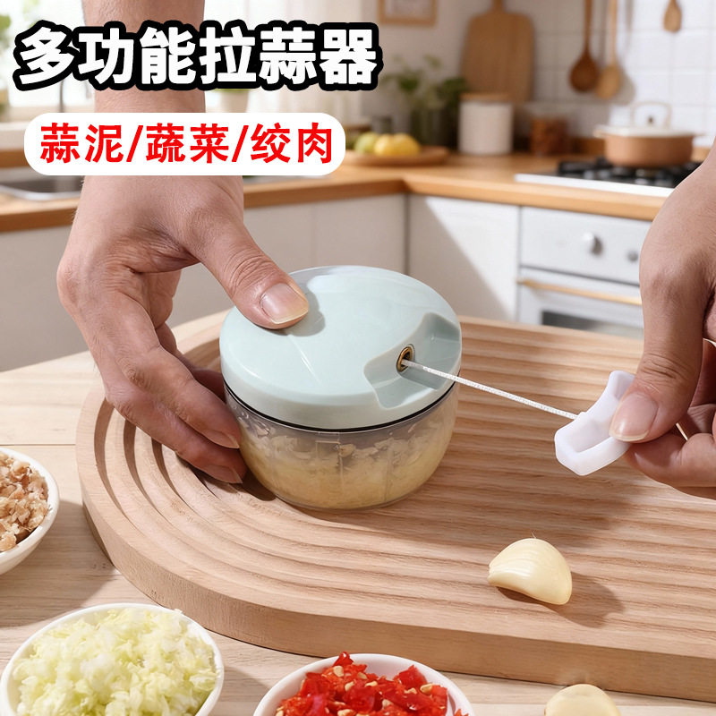 手动家用小型蒜泥粉碎器