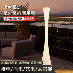 户外防水小蛮腰落地灯太阳能庭院灯花园景观草坪灯室外室内气氛灯