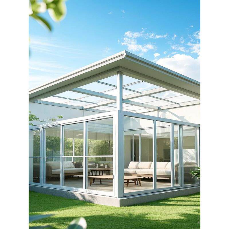 北京定制铝合金阳光房户外凉亭平移天窗电动天窗采光井玻璃顶雨棚