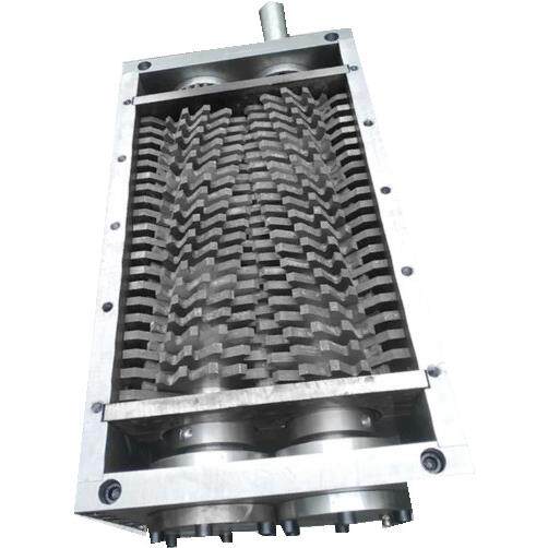 小型多轴撕碎机机箱刀片配件轴粉碎木材皮革塑料金属餐厨垃圾纸箱