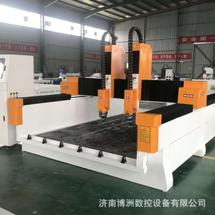 双头石材浮雕机1825大理石背景墙雕刻机寿材花岗岩石棺石墙雕刻机