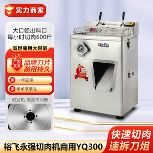 永强切肉机商用大功率YQ-300双滚刀立式卧式电动切肉片机切肉丝机