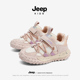 2025秋冬季 新款 加绒二棉儿童粉色休闲运动鞋 JEEP女童鞋 男童跑步鞋