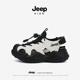 JEEP儿童包头运动凉鞋 男童女童休闲鞋 夏季 网面透气男孩防滑跑步鞋
