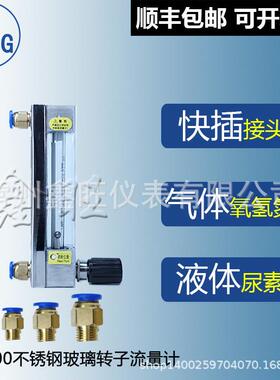 氢气气体氩气DK800-3玻璃转子流量计玻璃管转子浮子流量计