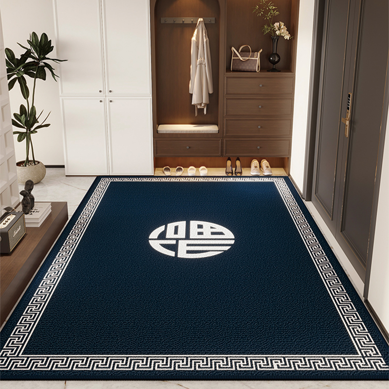 新中式入门户地垫2025新款门垫进门口蹭脚垫子耐脏防滑定制可裁剪
