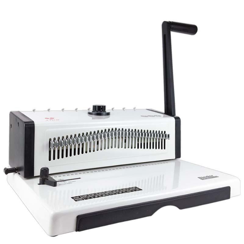 T9029A铁圈装订机双线圈装订机全抽刀34孔方孔打孔台历铁圈机厂家