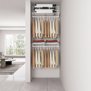 衣帽间收纳挂衣架 0.9米宽系列金属衣柜墙步入式 工厂价 置立方