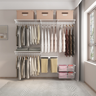 金属衣柜挂衣置物衣帽间衣橱无甲醛 2.1米开放式 福利价 置立方