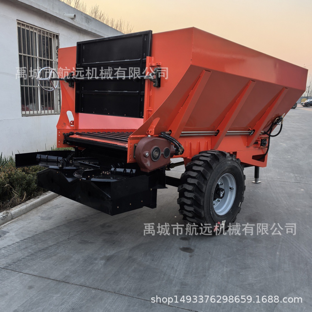 牵引式发酵农家有机肥撒肥机  容量3方5方8方10方12方的撒粪车