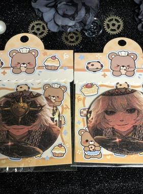 原创守夜人伊塔库亚辰空Q版吧唧双闪徽章蚀日者阶下囚隐形人胸针