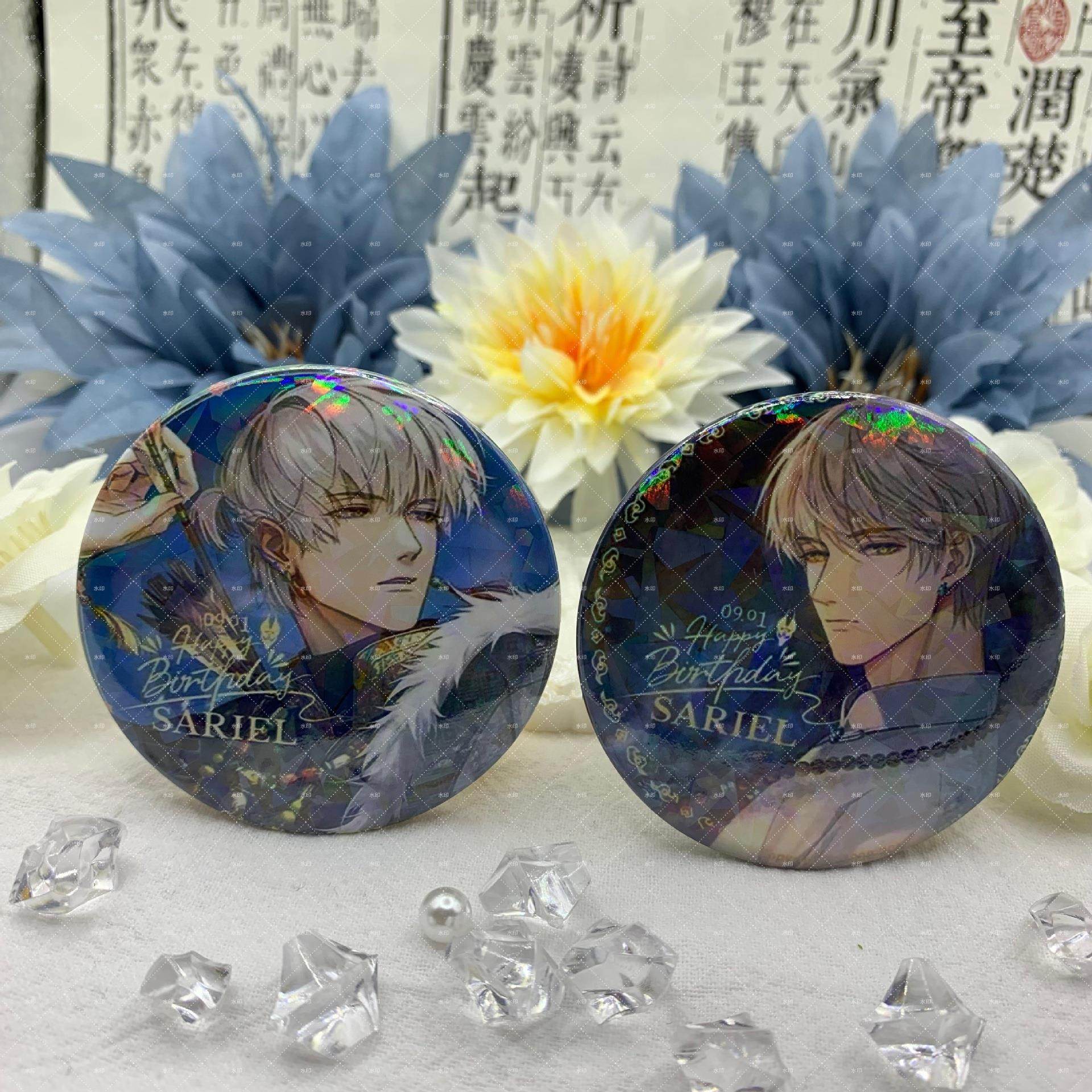 光与夜之恋周边色纸吧唧徽章明信片钥匙扣挂件萧逸齐司礼陆沉同人