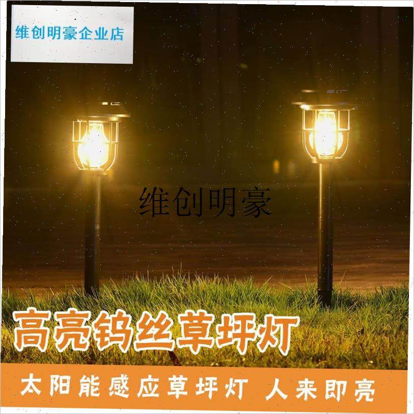 l太阳能挂树灯防水照明灯户外灯庭院E人体自动感应灯花园阳台灯小