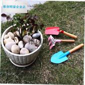 l儿童沙滩玩具小铁桶玩沙挖v沙铁皮桶工具园林园艺小水桶沙滩铁铲