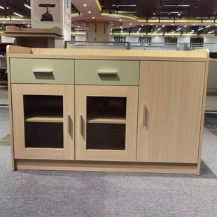 办公室文件柜资料储存矮柜地柜打印机放置柜木质靠墙小柜子茶水柜