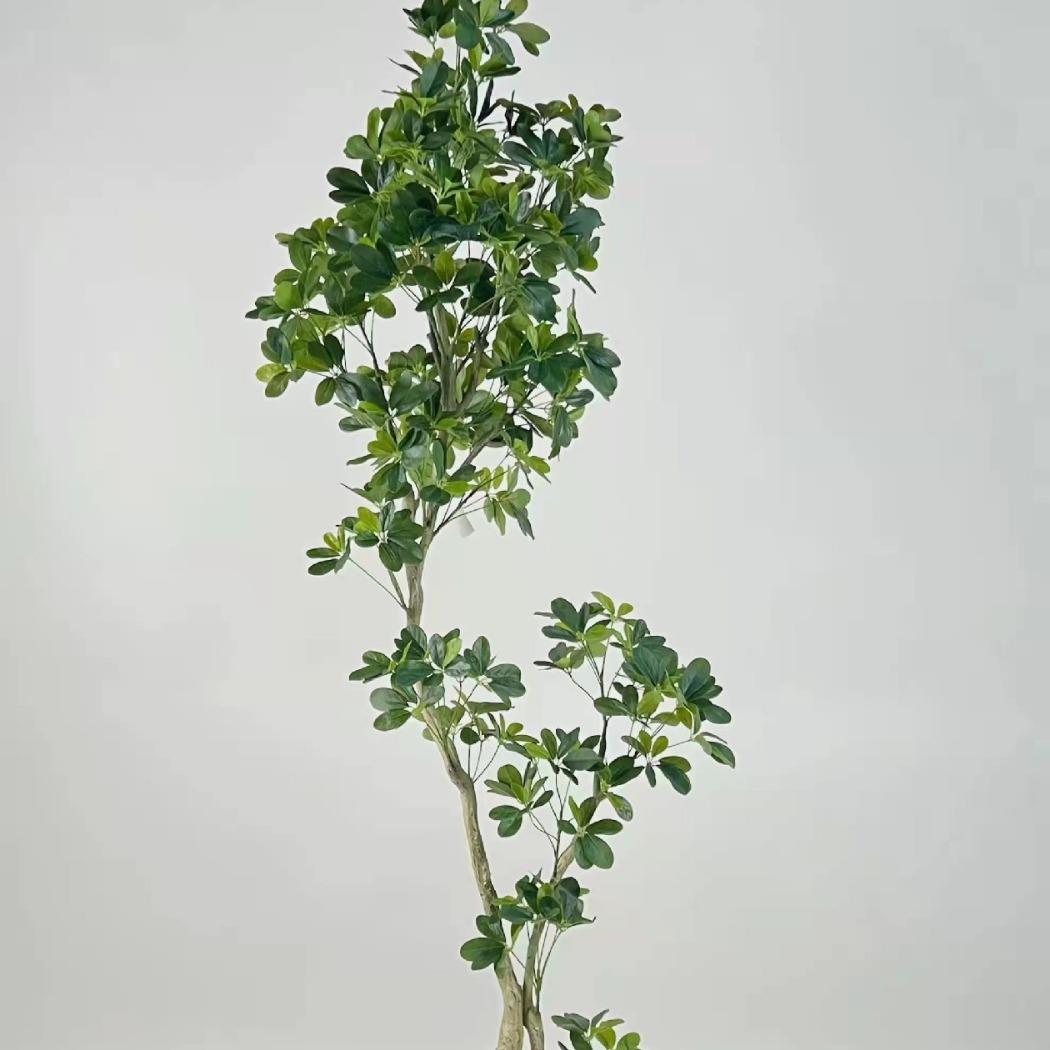 仿真鸭脚木热销人造小树风水景观树福禄桐假树盆栽装饰