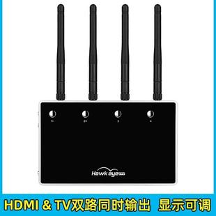 鹰眼小飞手四眼仔四路接收器四分割HDMITV输出5.8G