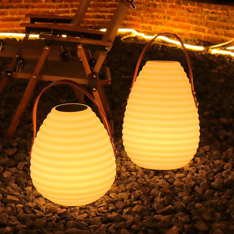 太阳能灯户外庭院灯花园充电手提灯室外草坪灯装饰灯氛围露营灯