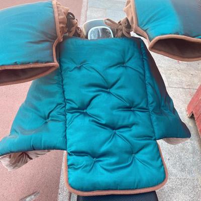 冬季电动摩托车保暖挡风被小电瓶龟车双面防水加厚分体护膝防风罩