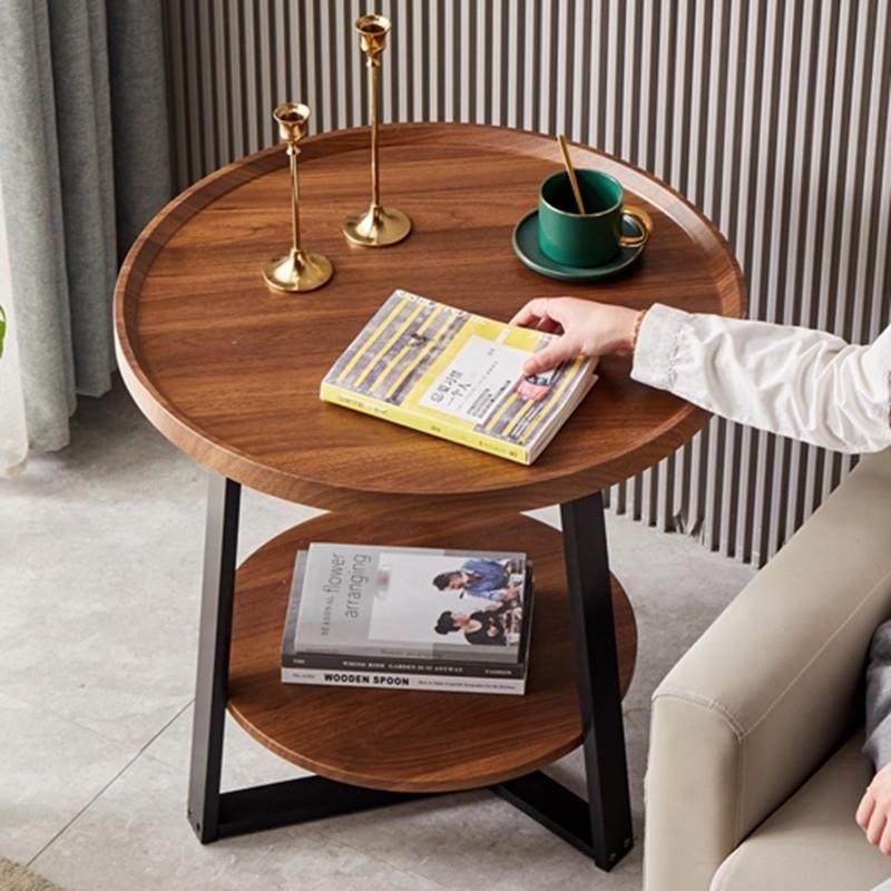 茶几轻奢小户型家用客厅简约现代迷你圆形双层沙发边几小型圆桌子,住宅家具,角几/边几,淘宝优惠券,粉丝福利购,淘宝优惠卷