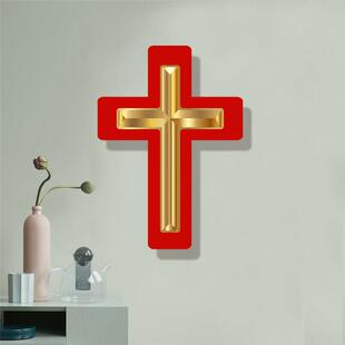 十字架壁挂件挂画 画木质现代礼品装饰品现代挂饰挂画 画客厅礼物