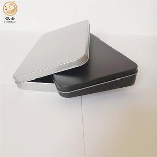 印台大号铁盒长方形铁盒子 现货明信片包装 铁盒 薄款 卡片翻盖铁盒