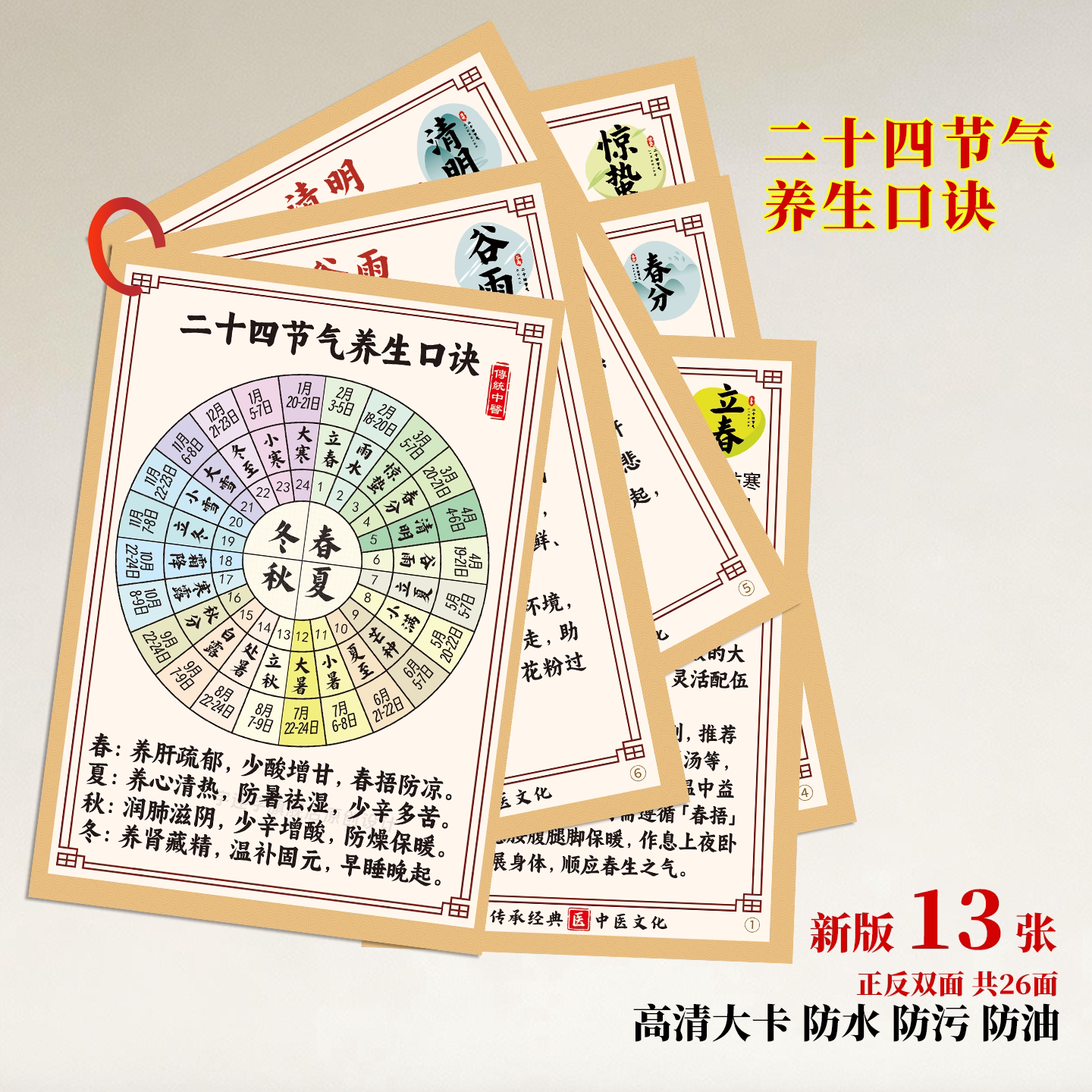 二十四节气养生法中医养生顺序图片