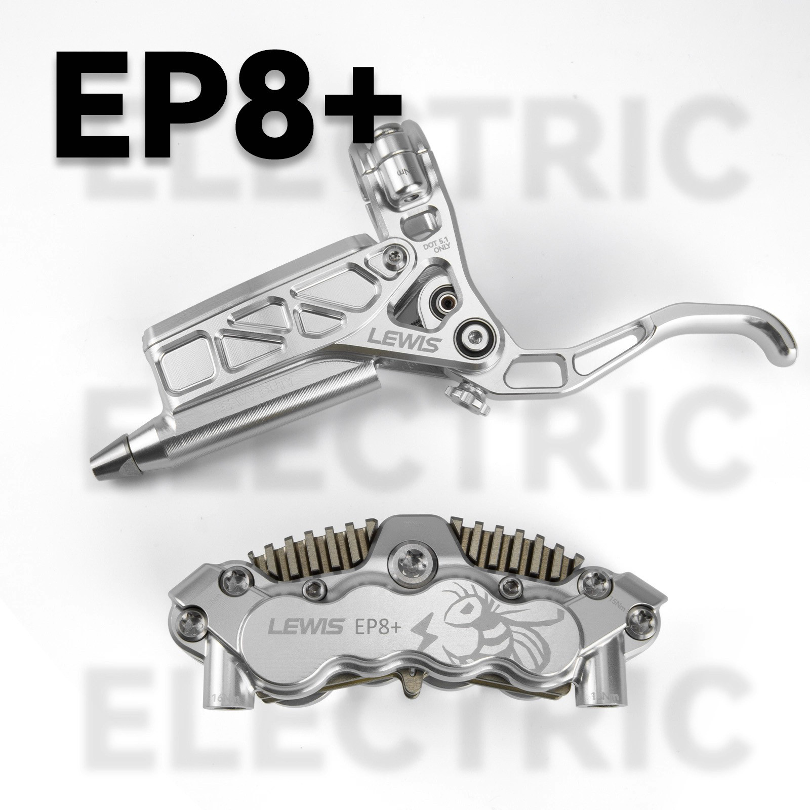 Lewis八活塞刹车 轻蜂后轮刹车 EP8+ 电动车摩托车电助力卡钳改装