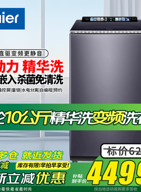 海尔波轮双动力全自动家用洗衣机10公斤MS100-BZ568H出租房宿舍用