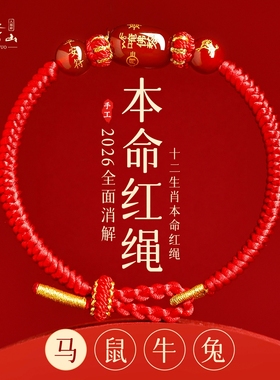 普陀山2026马年本命年手链