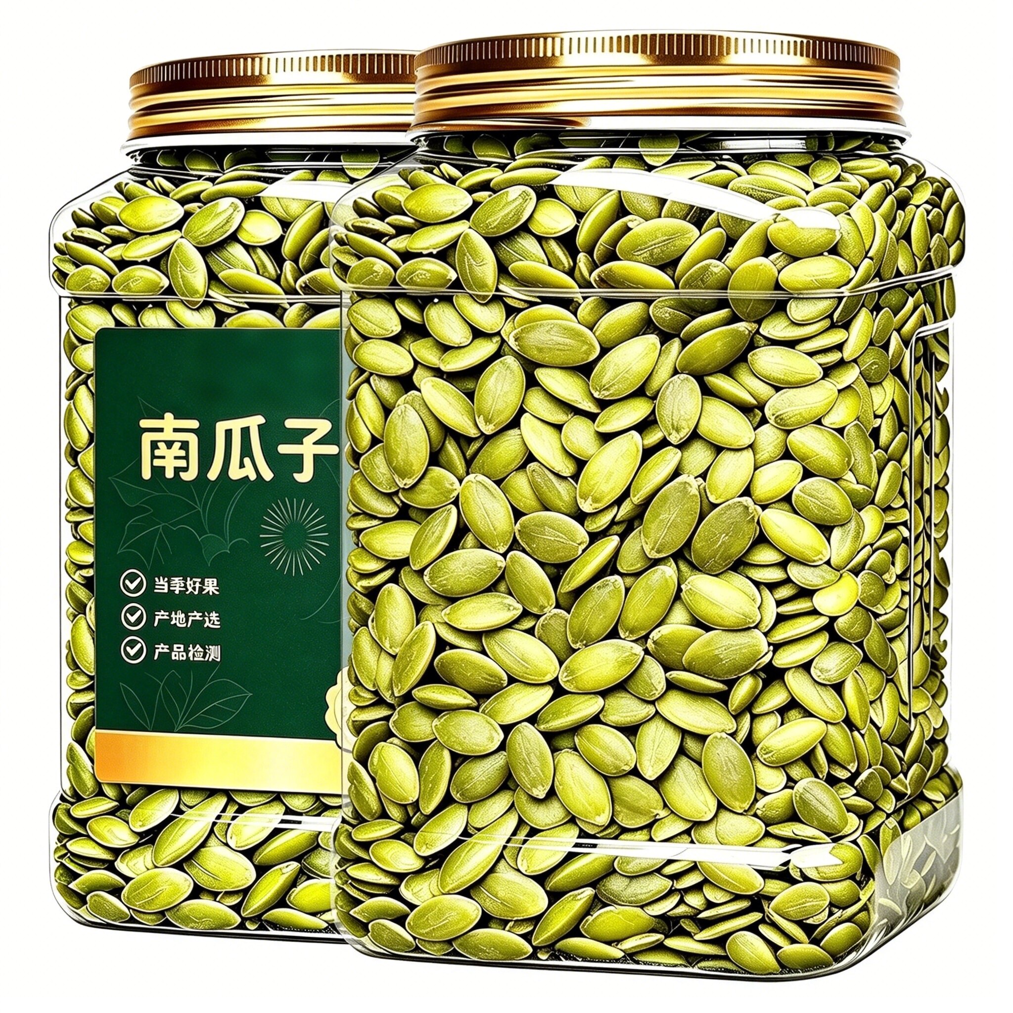 正宗新疆南瓜子仁500g新货阿勒泰原味生熟无壳大瓜籽仁官方旗舰店